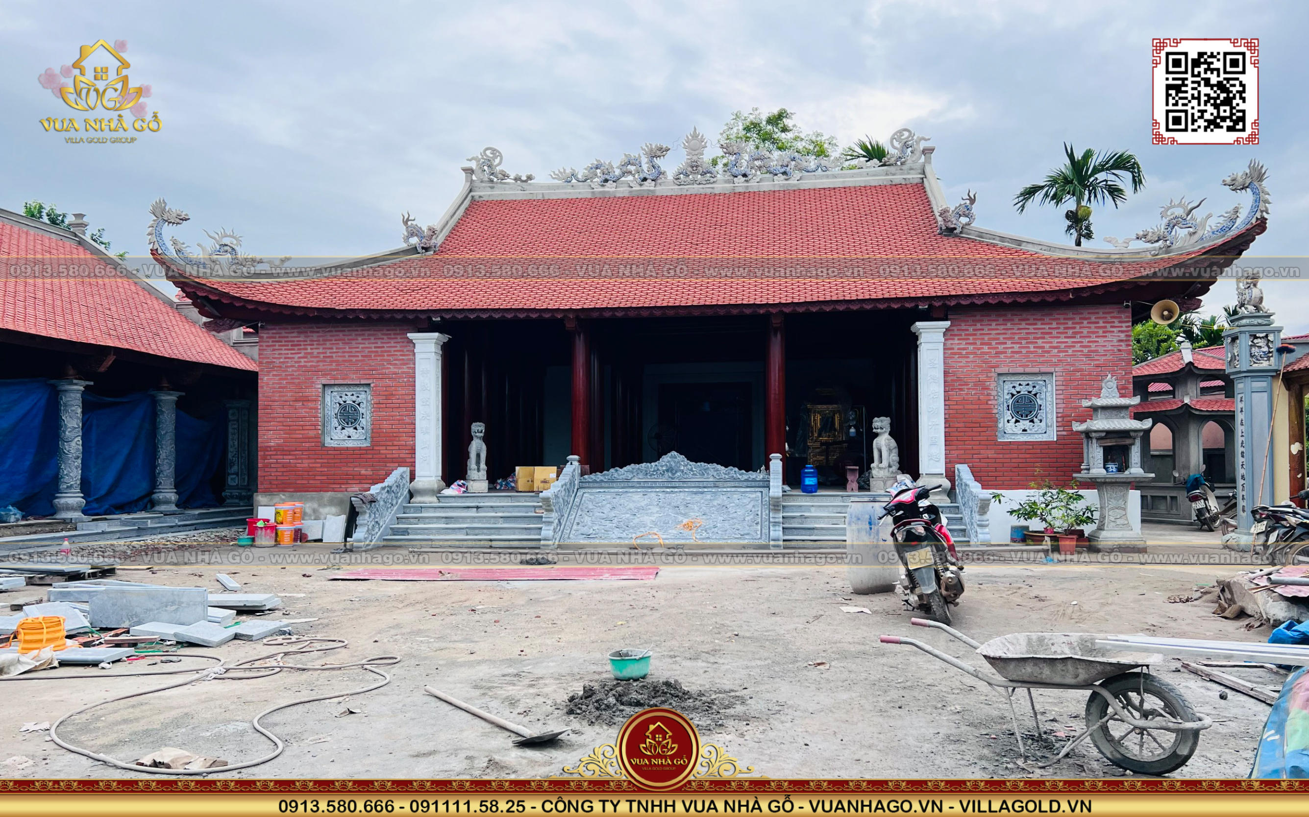 Đình Làng Hạ Bì Hạ Gỗ Lim Nam Phi - Vua Nhà Gỗ Thi Công Tại Phú Thọ