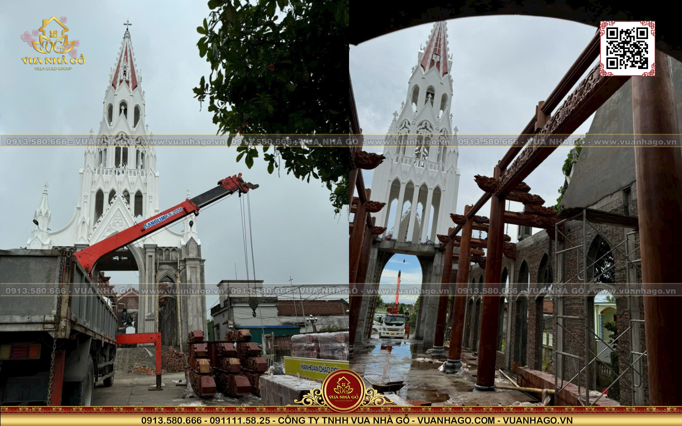 Nhà Thờ Gỗ Giáo Họ Trà Hội - Gx Thượng Phúc - Gp Thái Bình - Vua Nhà Gỗ