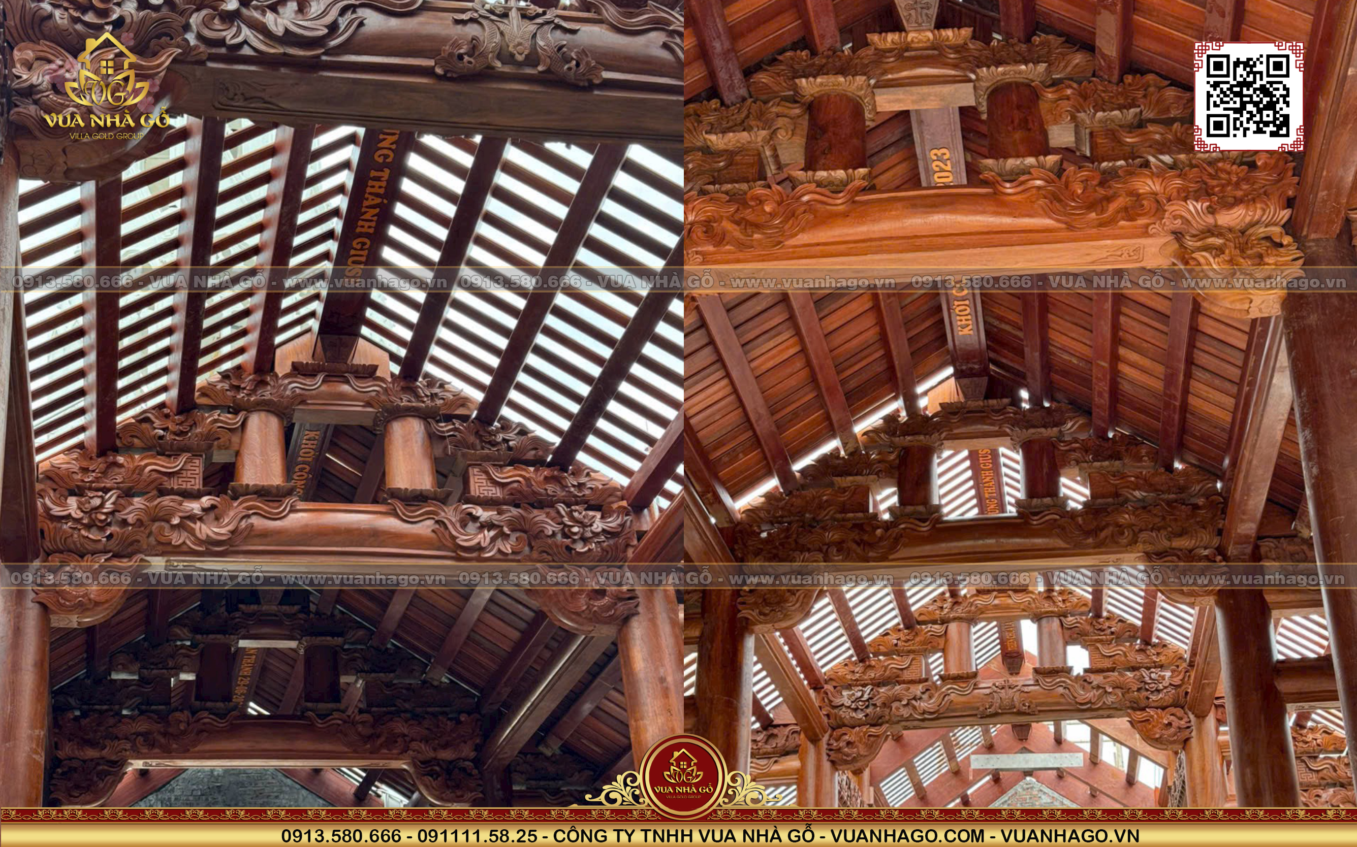 Nhà Thờ Gỗ Giáo Họ Trà Hội - Gx Thượng Phúc - Gp Thái Bình - Vua Nhà Gỗ