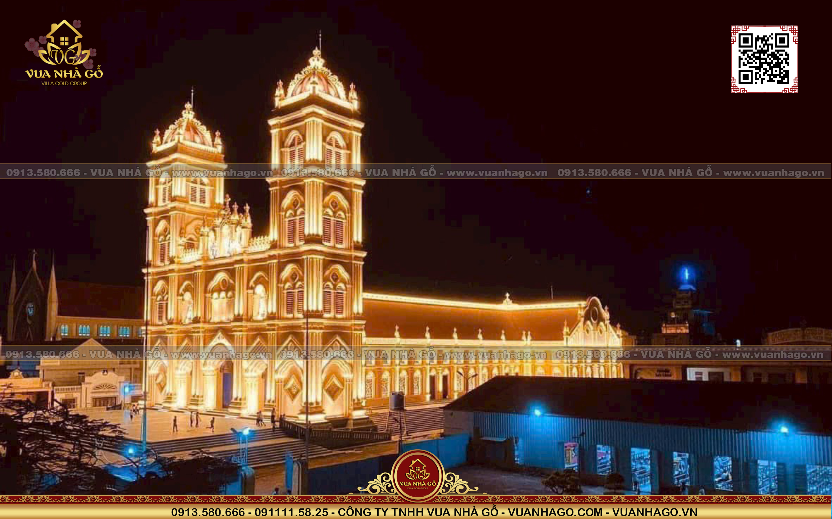 Thi Công Nhà Thờ Gỗ Giáo Phận Bùi Chu - Nam Định - Vua nhà Gỗ