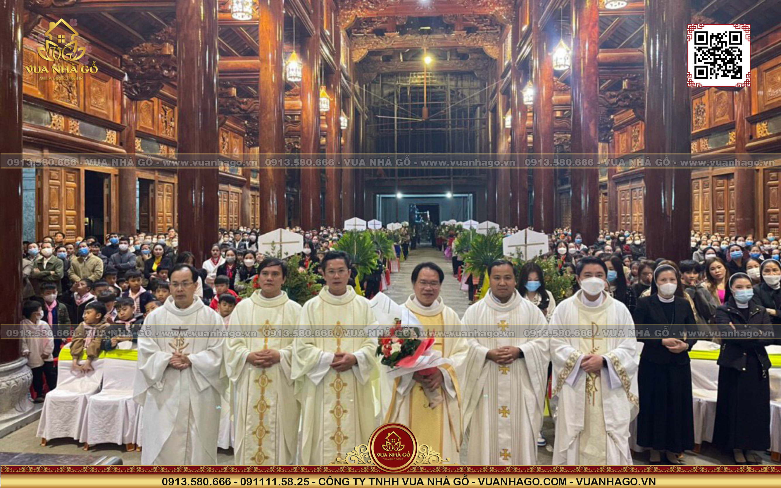 Nhà Thờ Gỗ Giáo Xứ Văn Phú - Giáo Phận Hà Tĩnh - Vua Nhà Gỗ