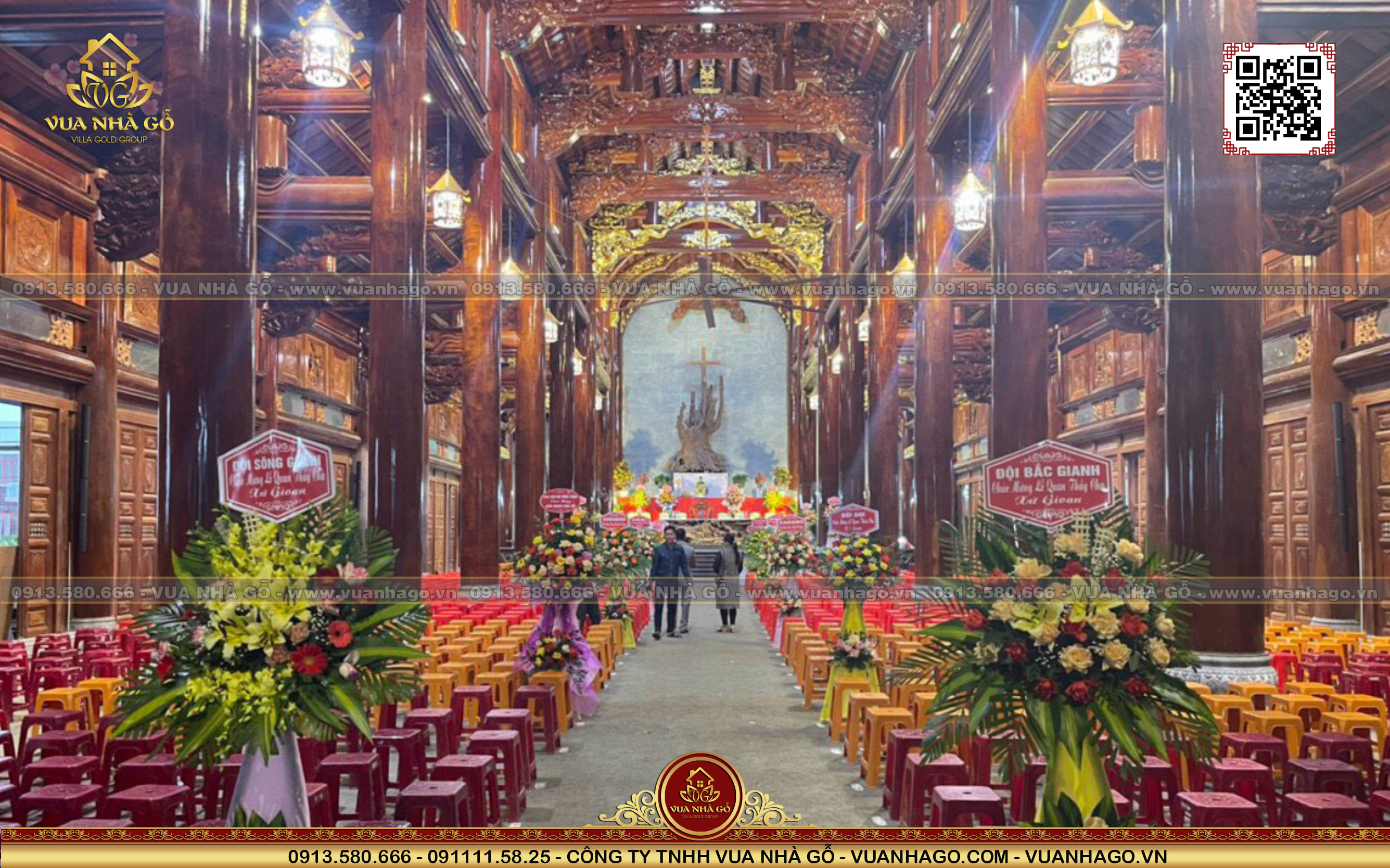 Nhà thờ gỗ giáo xứ văn phú, giáo phận hà tĩnh, nhà thờ thờ công giáo gỗ, nhà thờ gỗ giáo xứ văn phú, kiến trúc nhà thờ gỗ đẹp, vua nhà gỗ.