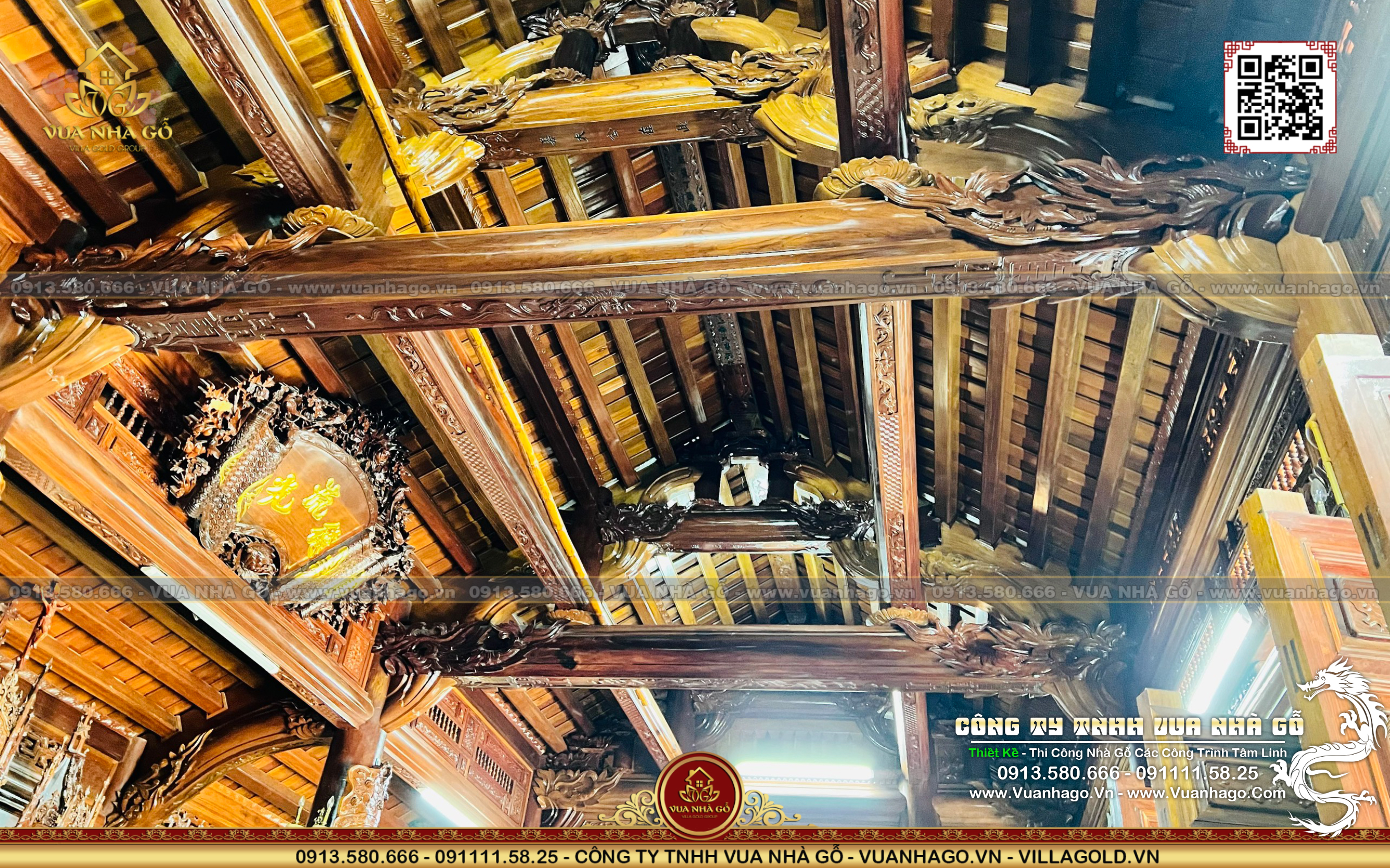 Nội Thất Nhà Gỗ 5 Gian Công Giáo Lim Nam Phi - Vua Nhà Gỗ