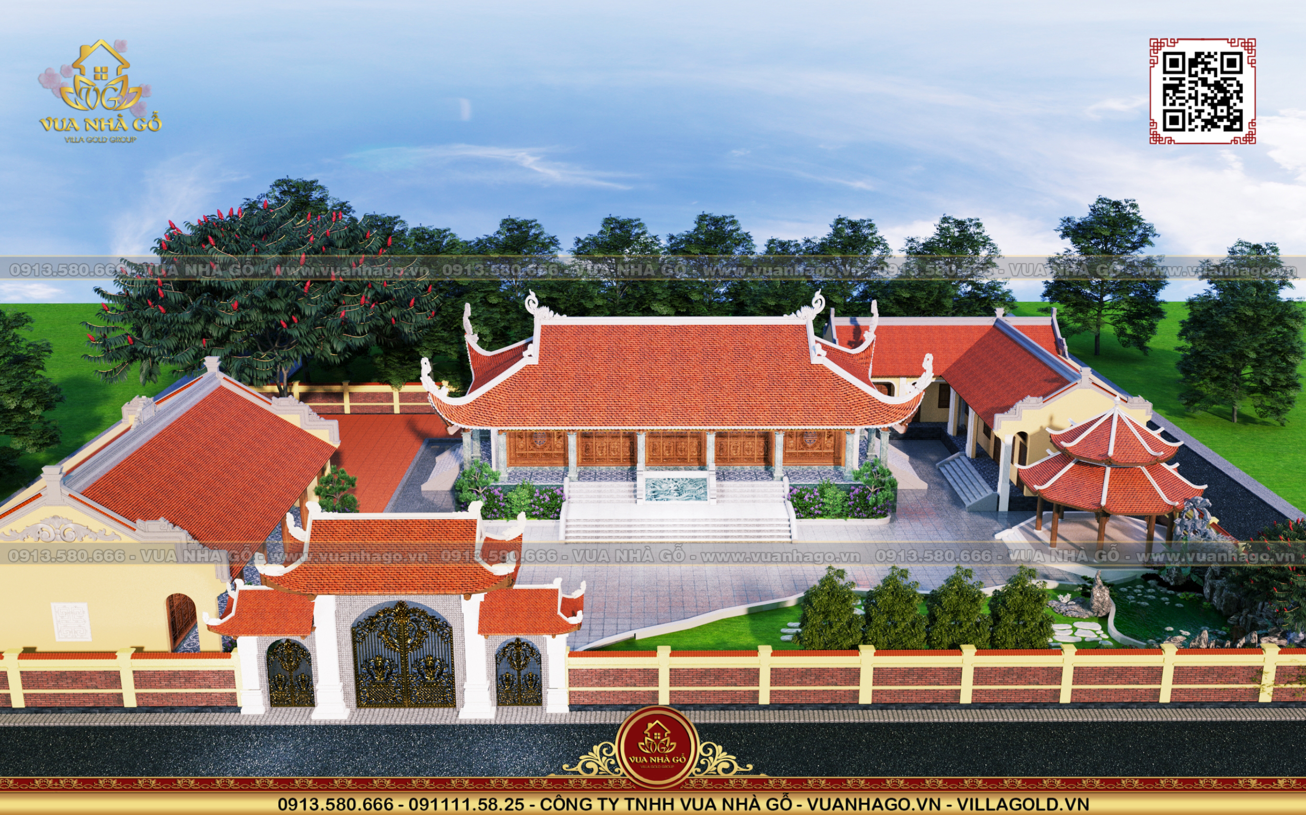 Thi Công Chùa Gỗ Phúc An Lim Nam Phi Tại Tây Ninh - Vua Nhà Gỗ